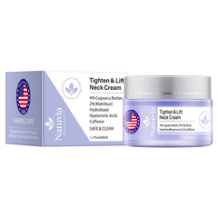 Close-up texture of Natuvia cream highlighting silky finish and quick absorption benefits