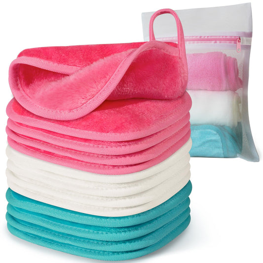 Natwag front view of stacked cloths showing compact packaging and colors
