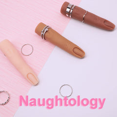 Naughtology three skin tones displayed to preview polish and tip color accuracy