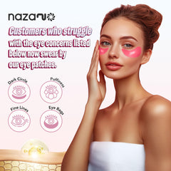NAZANO close-up hydrogel patch texture for fast hydration