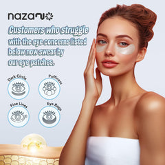 NAZANO single under-eye patch close-up showing soft edge and fit