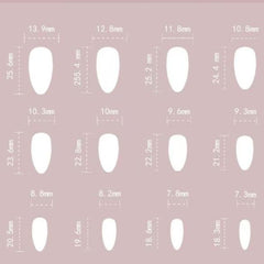 NBNTGH nails in use on fingers demonstrating instant polished manicure