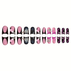 NBNTGH top view of nails arranged to show glossy finish and uniform shine for salon look
