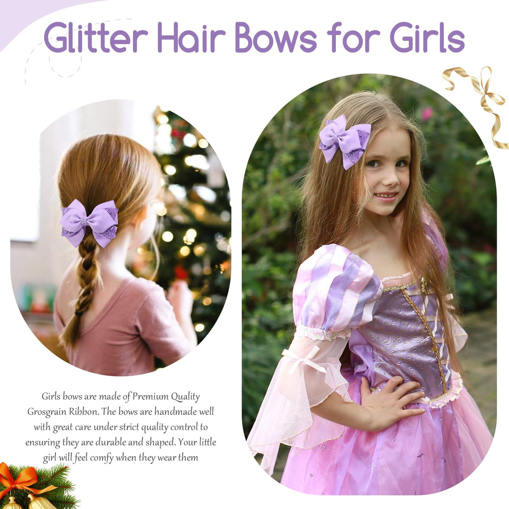 NCMAMA purple bow worn by child showing stylish look and confidence