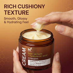 Neatique applying cream to arm demonstrating quick absorption and softness