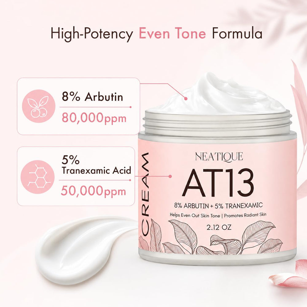 Neatique cream texture close-up highlighting lightweight, non-greasy feel