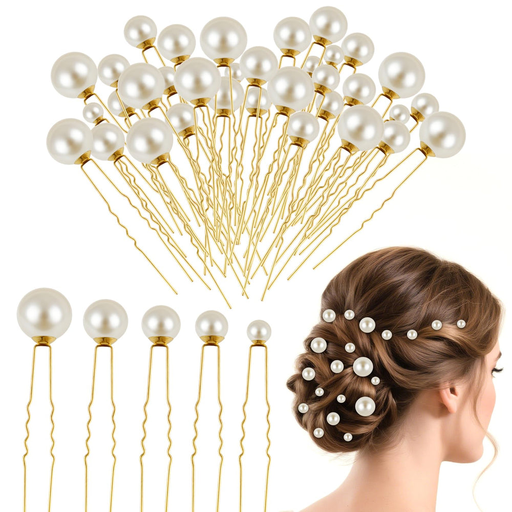 NEBURORA front layout showing gold pearl pins and variety, elegant styling