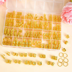 NEBURORA on braided hair featuring crowns and rings to add elegant event-ready benefit