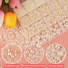 NEBURORA pearls applied to nail art demonstrating precise placement and beauty enhancement