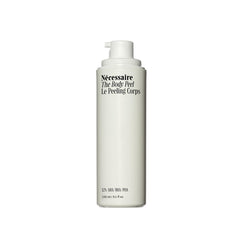 Nécessaire front packaging showing bottle and branding, communicates purity