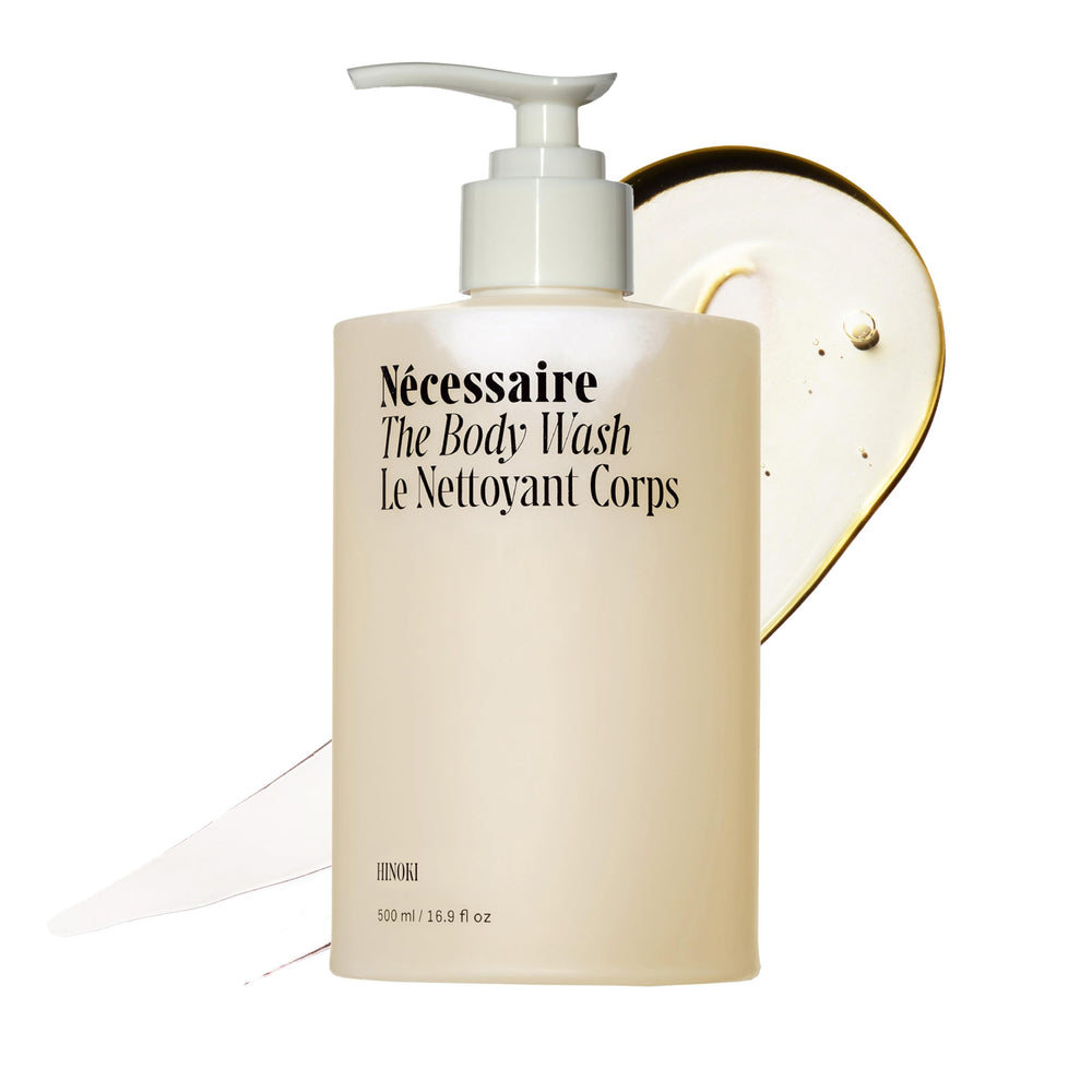 Nécessaire front bottle shot showing clean design and 500ml capacity benefit