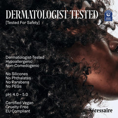 Nécessaire applied to wet hair for detangling and softening benefit