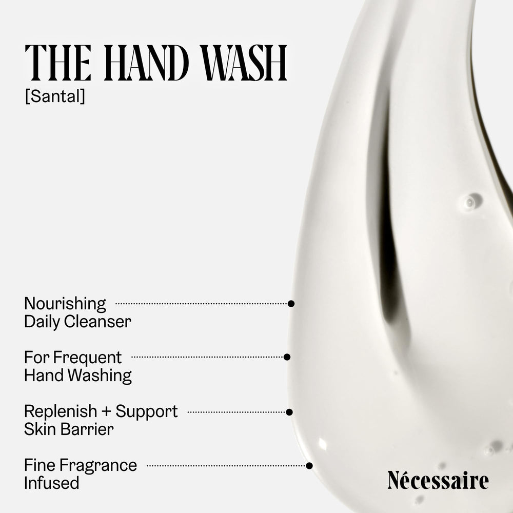 Nécessaire creamy lather texture demonstrating gentle effective cleansing