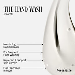 Nécessaire creamy lather texture demonstrating gentle effective cleansing