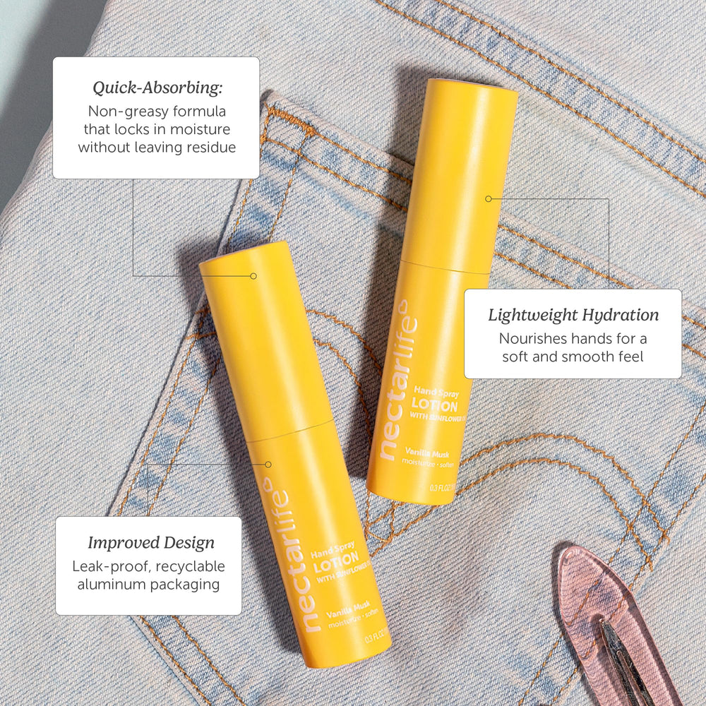 Label close-up showing Nectar Life ingredients and vegan, cruelty-free claims for peace of mind