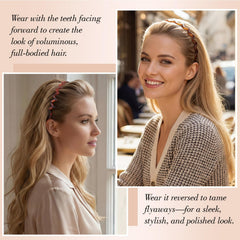Needbrock worn by model with slicked-back hair demonstrating tidy hold