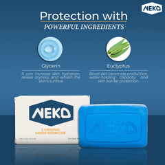 Neko close-up of soap lather highlighting gentle texture and cleansing