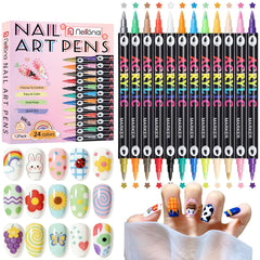 Nelrona front packaging showing 24-color set and compact storage benefit