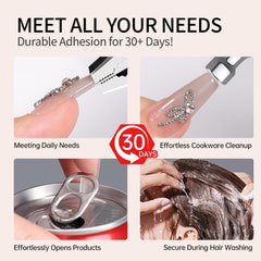 Nelrona 10ml remover bottle shown to speed gentle, effective nail removal