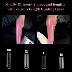 Nelrona scale comparison with hand showing size range and fit benefit