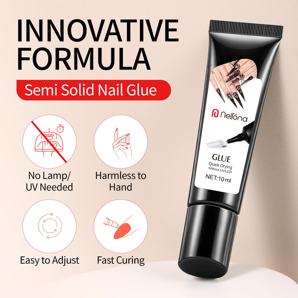 Nelrona semi-solid texture closeup displaying smooth gel for mess-free spread