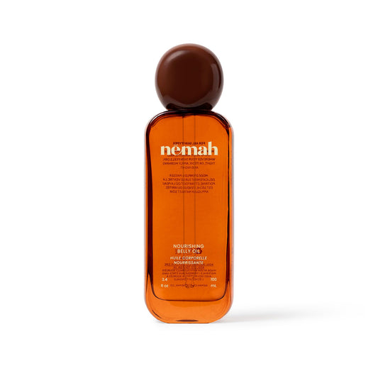 Nemah front packaging showing bottle and pump for easy daily use