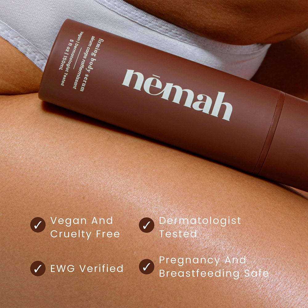 Nemah in bathroom routine setting conveying fast absorption and daily convenience