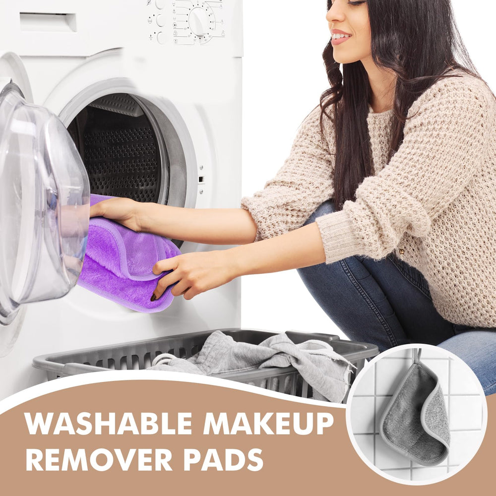 NEOACT wet cloth removing makeup showing effective residue lift with water