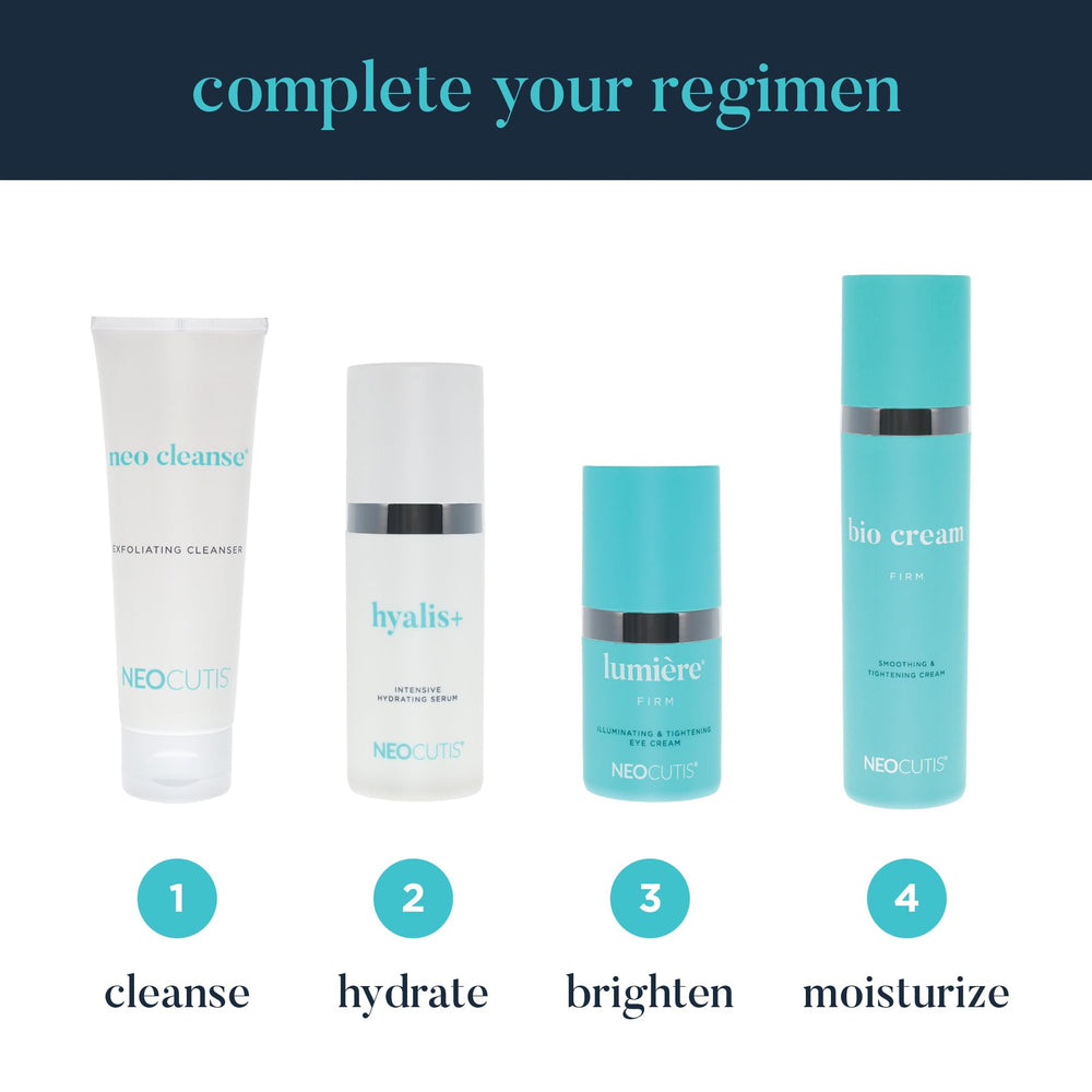 NEOCUTIS Neo Cleanse paired with serums showing improved product absorption benefit