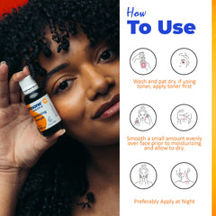 Neoprosone being applied under eye area to target dark circles and brighten skin