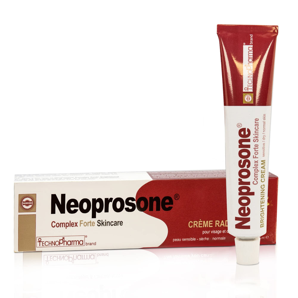 Neoprosone front jar showing label and compact 50 ml size for targeted brightening
