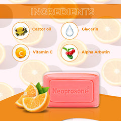 Neoprosone soap bar side profile highlighting smooth texture and moisturizing oils