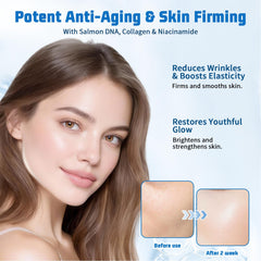 Neoskinic serum pouring into palm for easy application benefit
