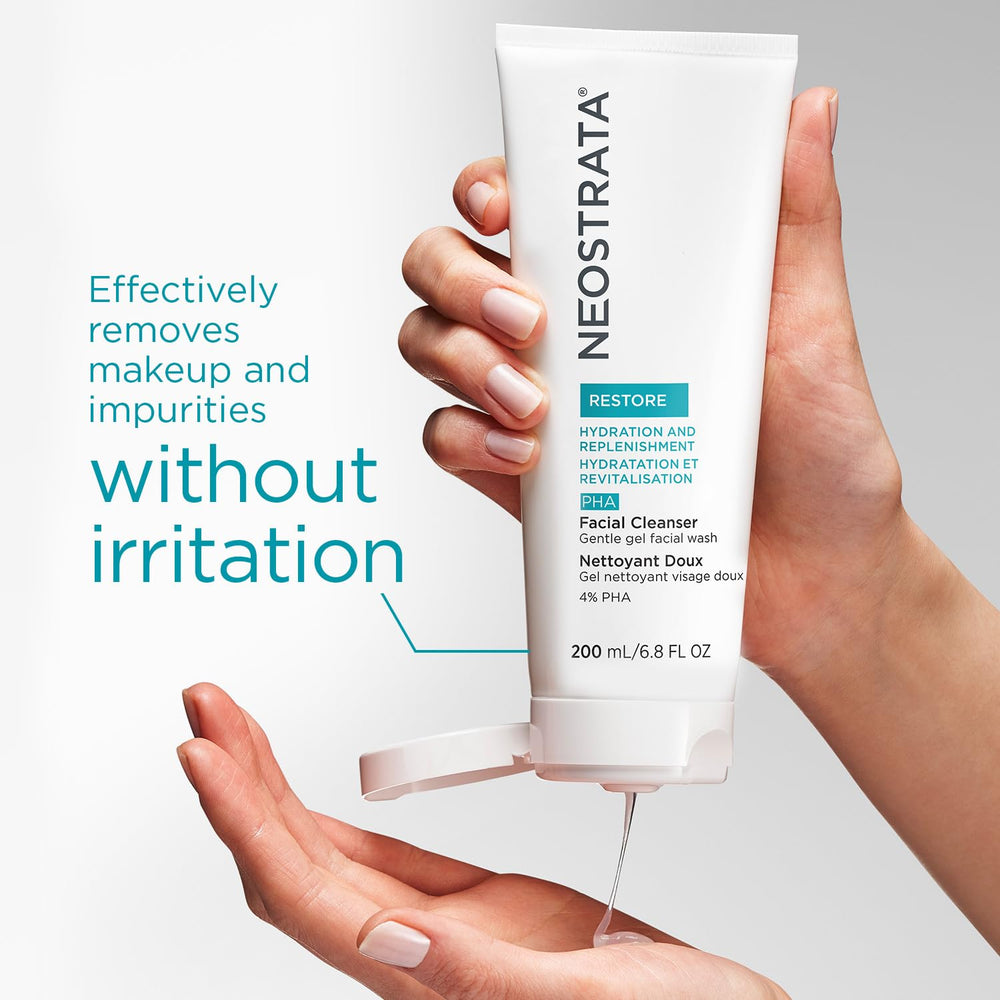 NEOSTRATA bottle on bathroom counter demonstrating everyday routine use