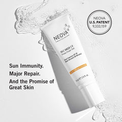 NEOVA Silc Sheer in outdoor setting highlighting water resistance and glow