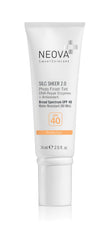 NEOVA Silc Sheer cream texture close-up demonstrating lightweight blendability