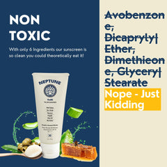 Neptune Health cream texture close-up showing smooth, quick-absorbing finish