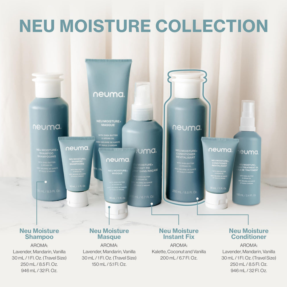 NEUMA applied in shower demonstrating quick conditioning benefit