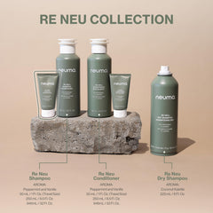 NEUMA shampoo in hand demonstrating size and pour control