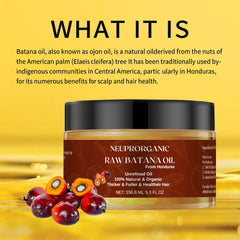 NEUPRORGANIC close-up of creamy batana paste showing rich nourishing texture