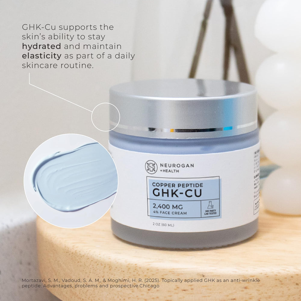 Neurogan jar on bathroom counter with towel, integrates into morning routine