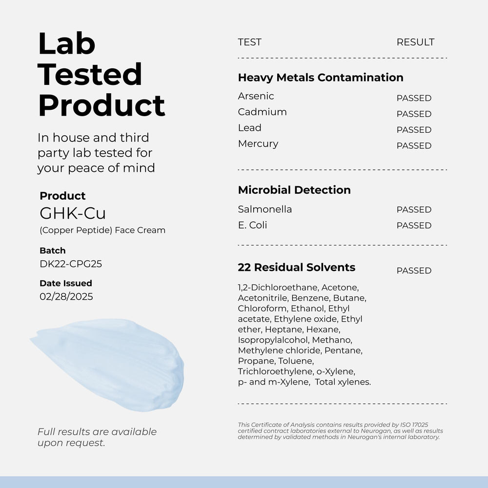Neurogan cream texture swirled in jar, lightweight hydration without heaviness