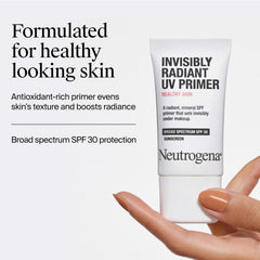 Neutrogena primer applied under foundation for a smoother makeup base