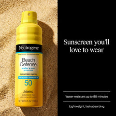 Neutrogena spray action mist being applied for quick even coverage