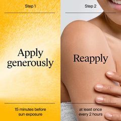 Neutrogena used at the beach demonstrating everyday outdoor sun protection