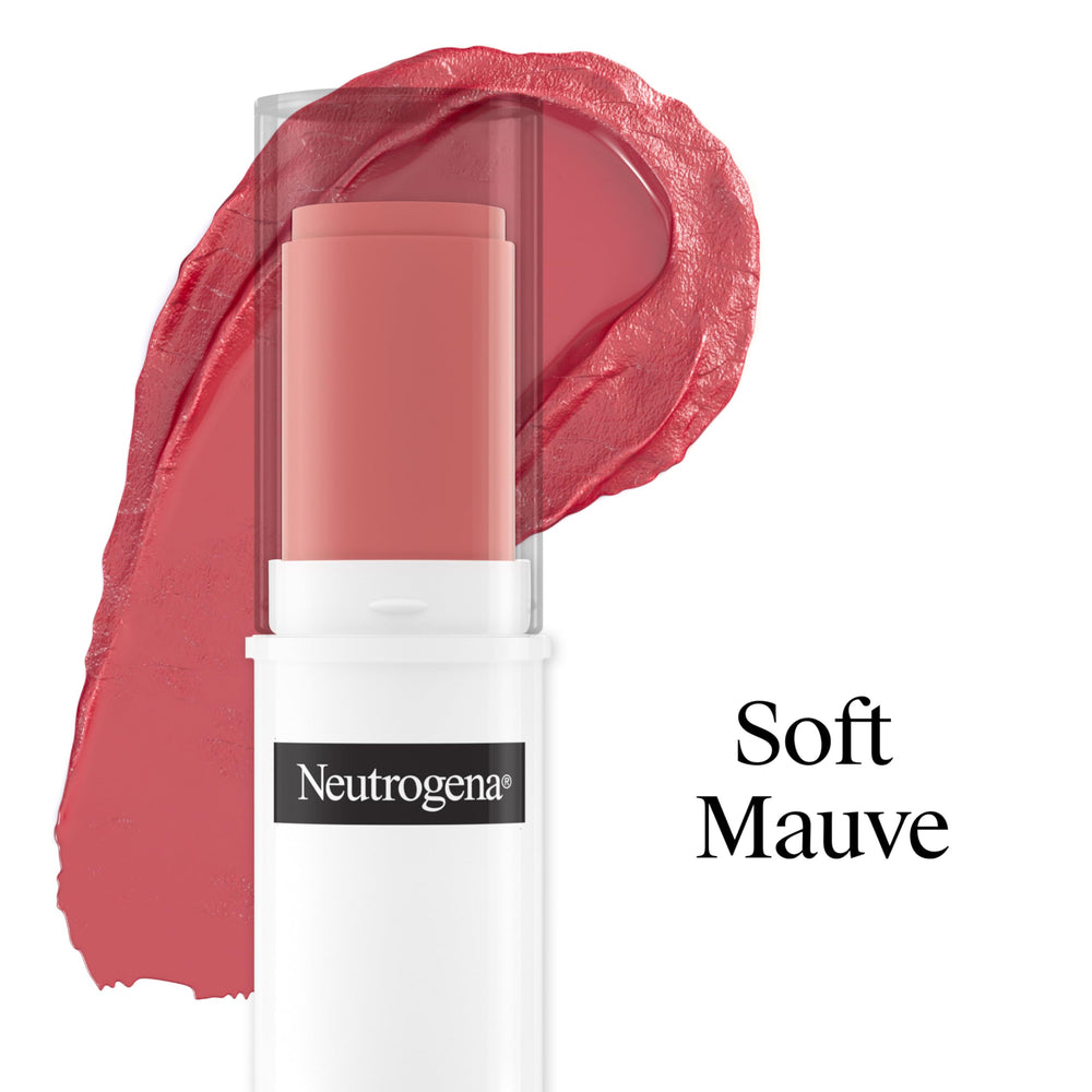 Neutrogena blush stick applying on cheek for quick natural color