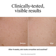 Neutrogena splash scene before and after cleansing showing clearer skin benefit