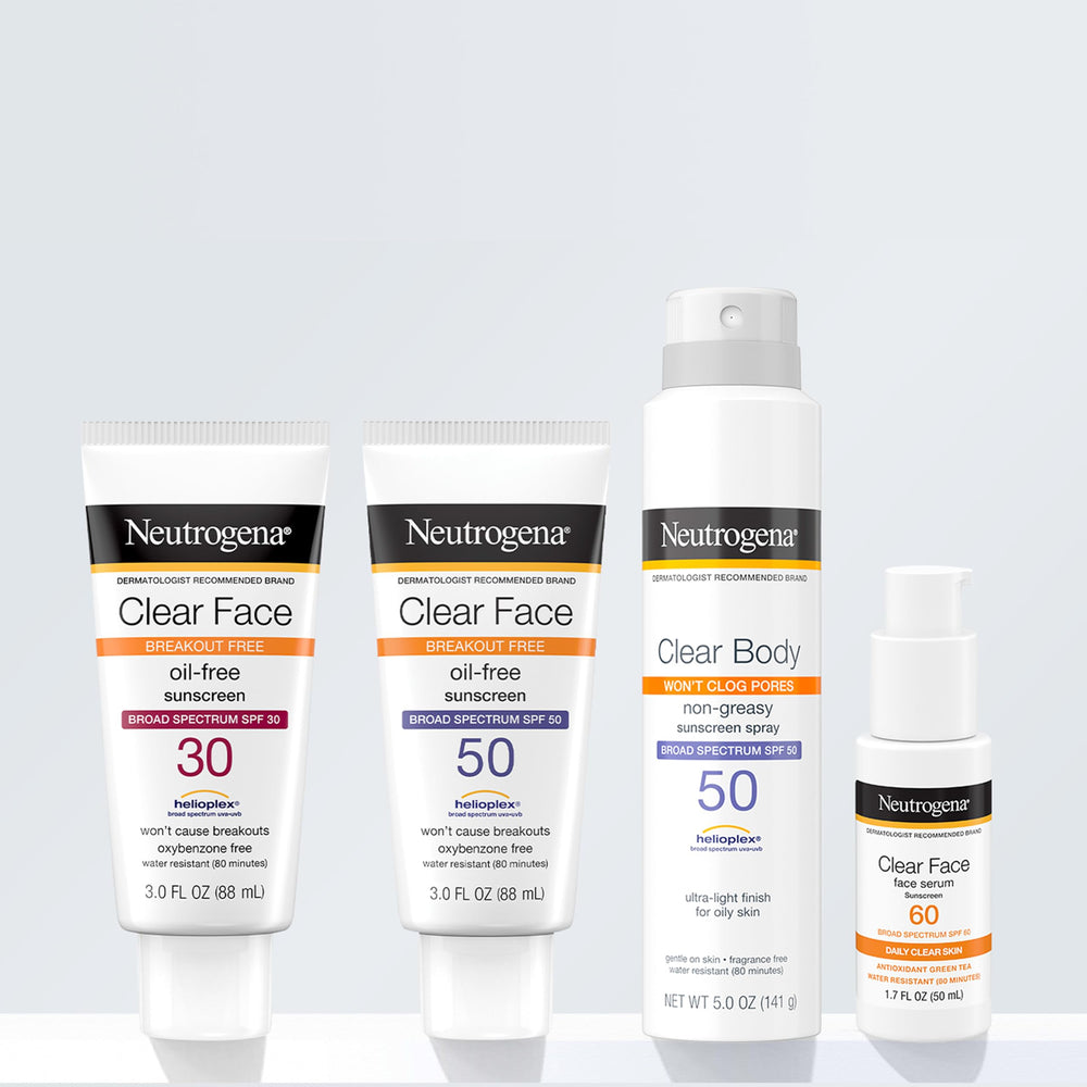 Neutrogena bottle on bathroom counter showing daily routine convenience