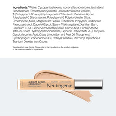 Neutrogena concealer held in hand to show compact 0.24 fl oz scale