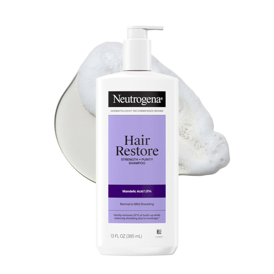 Neutrogena front bottle showing label and pump for easy dispensing benefit